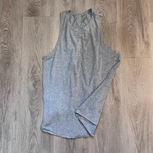 Lululemon Gray Open Back Tank Top Size 8